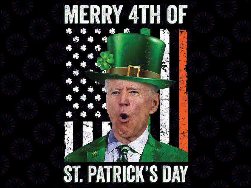 Funny Merry 4th Of St Patrick's Day Joe Biden Leprechaun Hat