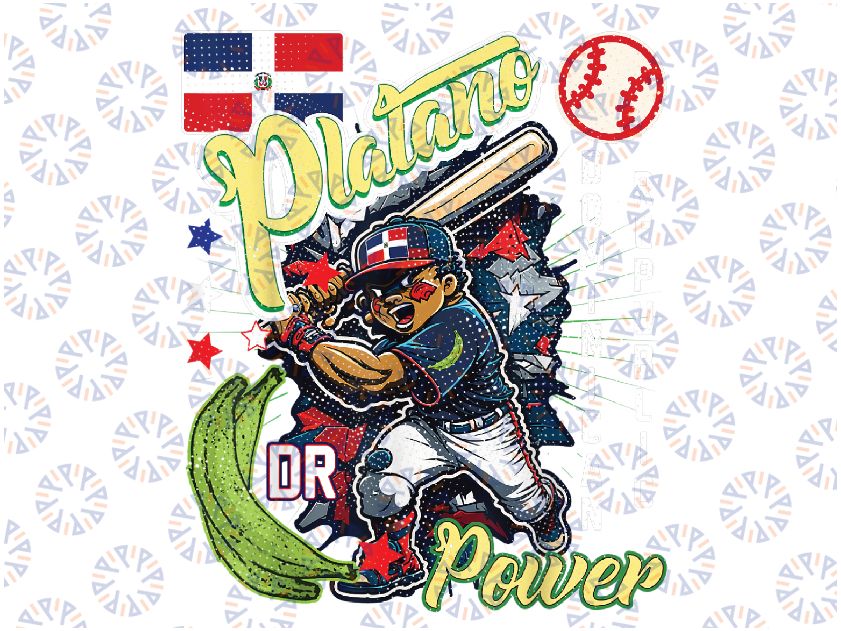 Dominican republic baseball dominicana platano power Png, Happy Patrick's Day Funny