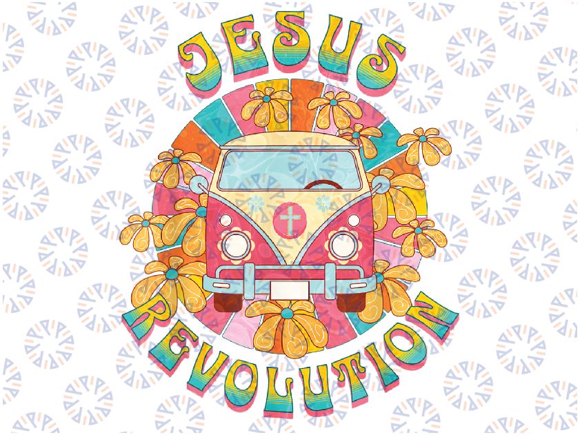 Jesus - Revolution People Retro Van Bus Christian Faith Png, Happy Patrick's Day Funny