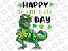 Happy St Patricks Day Dinosaur Trex Lucky PNG Saint Patrick Dinosaur Boys Girls Kids Png Digital Download