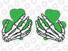 Shamrock Hand Skeleton Svg, Skeleton St Patricks Svg, Funny St Patricks Svg, St Patricks Day Svg, St Pattys Day Svg, Digital Download