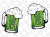 Drinking Green Beer Boobs Shamrock Irish Patricks Day Svg Png, Green Beer Svg, Funny St Patricks, St Patricks Day Svg, Digital Download