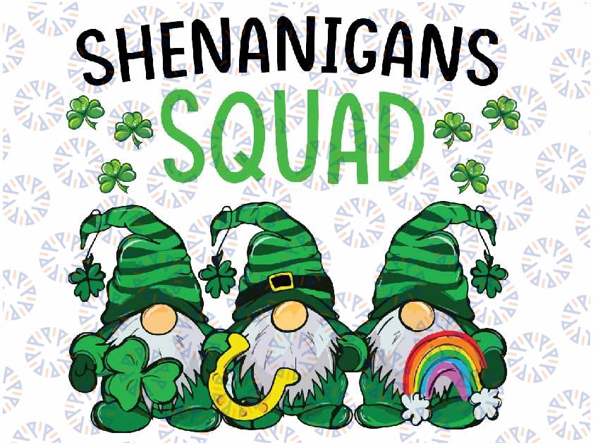 Shenanigans Squad St Patricks Day Gnomes Green Proud Irish PNG, Gnomes Green Patrick's Day Png, St Patrick's Day Png, Shenanigans Squad Png