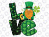 Love Gnome Shamrock Horseshoe Lucky Png,St. Patricks Day Png, St. Patricks gnome Png, Happy St Patricks Day Png, Sublimate design download