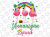 Shenanigan Squad Irish Flamingo Leprechaun St Patrick's Day Png, Flamingo Lover Png,Shamrock Flamingo Png, Sublimation Design Download