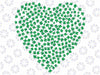 Heart Shamrock Lucky St Patricks Day Women Girls Kids Svg, Heart Shamrock Png, St Patricks Day Png Digital Download