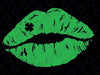 St Patricks Day Svg,Distressed Lips with Clover Svg, Kiss svg, St Patricks SVG, Shamrock Lips, Kiss Me I'm Irish, Digital Download