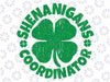 Shenanigans Coordinator Saint Patricks Day Svg, Shenanigans Coordinator, St Patricks Day Svg, Sham rock Png, Digital Download