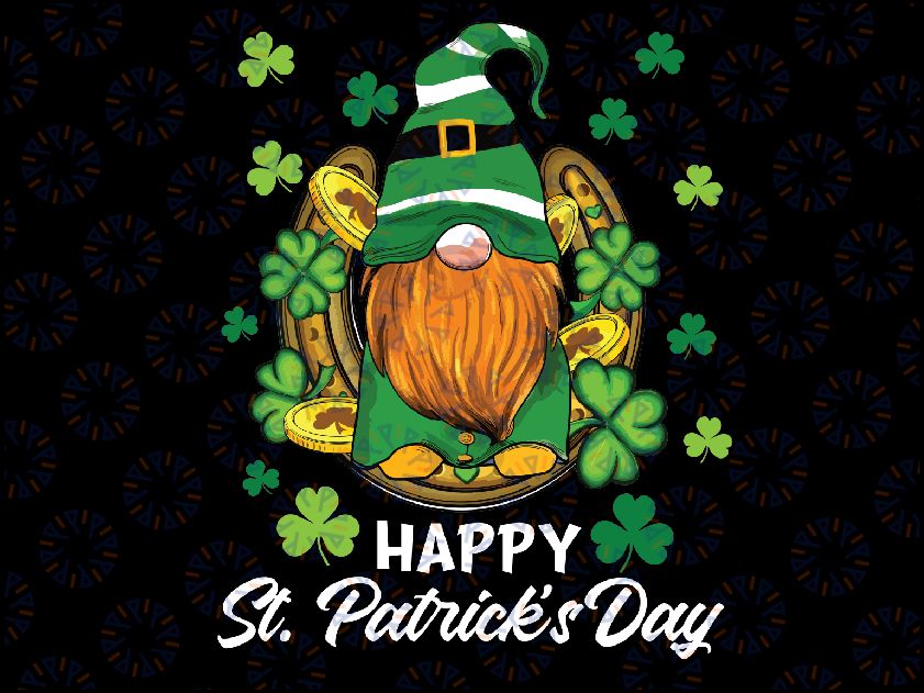 Happy St. Patrick's Day Gnome Shamrock Saint Patrick Irish Png, Happy St Patrick's Day Gnome Png, St Patrick's Day Png, Digital Download