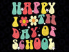 Groovy Happy 100th Day of School Cute Students Teachers Svg, Happy 100th Day Of School, Digital Download