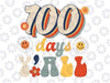 Retro 100 Days Of School Svg, Teachers Students 100th Day School  Y'all Svg, School With Fllower, Digital Download