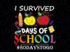 I Survived 100 Days Of School Teachers Students Svg, Shool Funny, Happy 100 Days Of School Svg, Digital Download