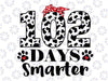 102nd Day of School Teacher Dalmatian 100 Days Smarter Svg Png, Love Dalmatian, Happy 100 Days svg, Love School, Digital Download