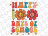 Groovy Teacher Student 100th Day Of School Svg, Happy 100 Days Love School Svg Png, Digital Download