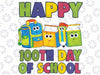 100 Days of School With Book Png, Funny School Supplies Png, Love Reading Book Png, Digital Download