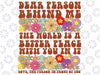 Dear Person Behind Me The World Is A Better Place With You Svg, Retron Text 100 Days Of School Svg, Digital Download