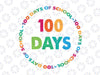 100 Days of School Svg, 100th Day Svg, Kids svg  Design, Girls Svg Dxf Eps Png, Teacher Cut Files, Cute Pencil Clipart, Silhouette, Cricut