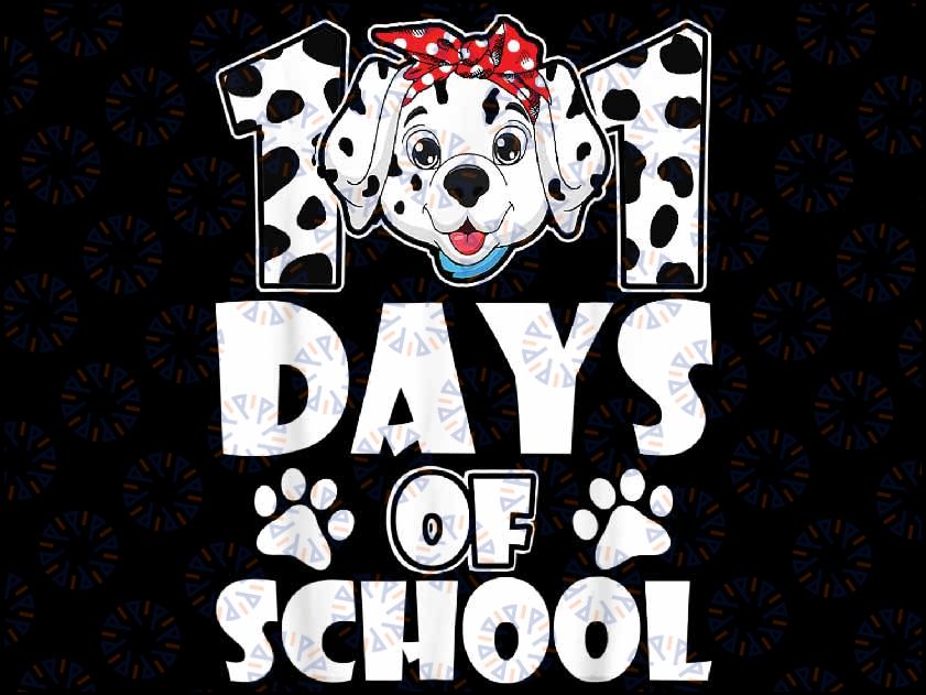 Happy 101 Days School Cute Dog 100 Days Smarter Student Png, Cute Dalmatian School Png, 100th Days of School Png, Digital Download