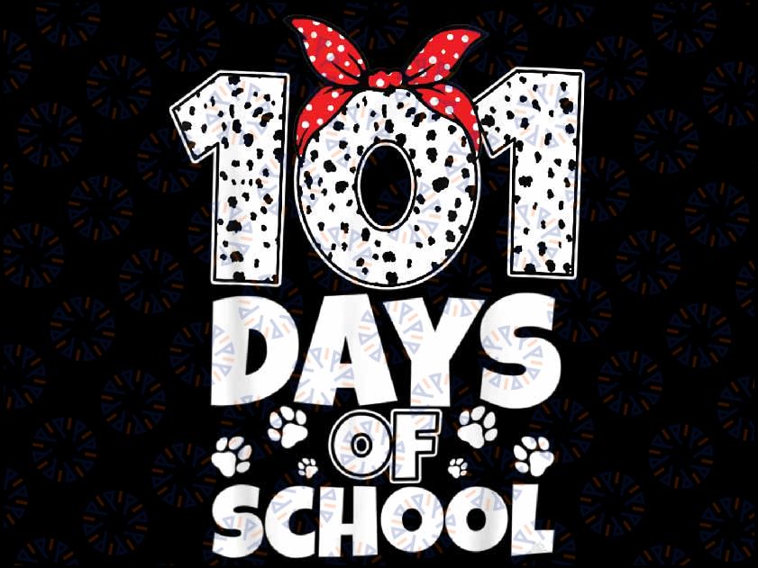 100 Days Of School Dalmatian Dog Women Girl 100 Days Smarter Png, Love School Png, 100th Days of School Png, Digital Download