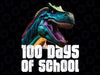 100 Days Of School T-Rex Dino Boys Kids Students Png, Love School Png, 100th Days of School Png, Digital Download