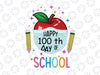 Happy 100th Day Of School PNG, 100 Days Of Distance Virtual Learning PNG For Virtual Teacher Students  png digital download