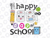 Happy 100th Day Of School svg Funny Toilet Paper svg Colorful School Teacher Cute Teacher Kawaii School svg png digital download