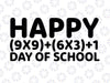 Math Formula 100 Days Of School svg Png Teacher Boy Girl Gift Svg, 100 Days of School Math Svg Png dxf