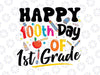 100th Day of 1st Grade Svg png, 100 Days of School SVG, Teacher Gift Svg, First Grade, Heart, 100th Day, Cute, Teacher, Cricut, Silhouette