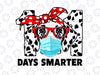 101 Days Smarter PNG, Dalmatian Dog Face Mask Png, 100th Day Of School Png Sublimation