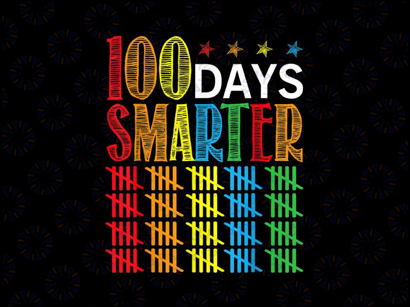 100th Day of School PNG, 100 Days Png, 100 Days Smarter Counting Tally Marks, Colored Crayons, Counting Days, Tally Marks Png File