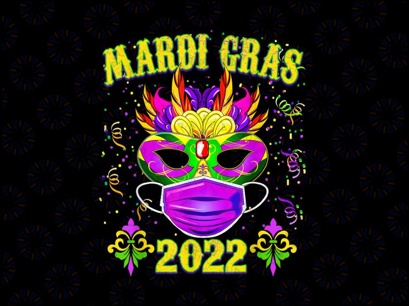 2022 Mardi Gras - Mardi Gras Parade PNG, Mardi Gras Sublimation PNG Design, Printable Art, Louisiana, Happy Mardi Gras Png Fleur De Lis Png