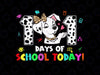 101 Days School Today PNG, 101 Days Smarter Dalmatian Png, 101 Days of School Dalmatian Png, I Survived 100 Days Clipart, Dalmatian puppy shirt