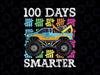 100 Days Smarter Png, Monster Truck School Png, Boy 100 Days of School, Boy Big Monster Truck, Png ptint files