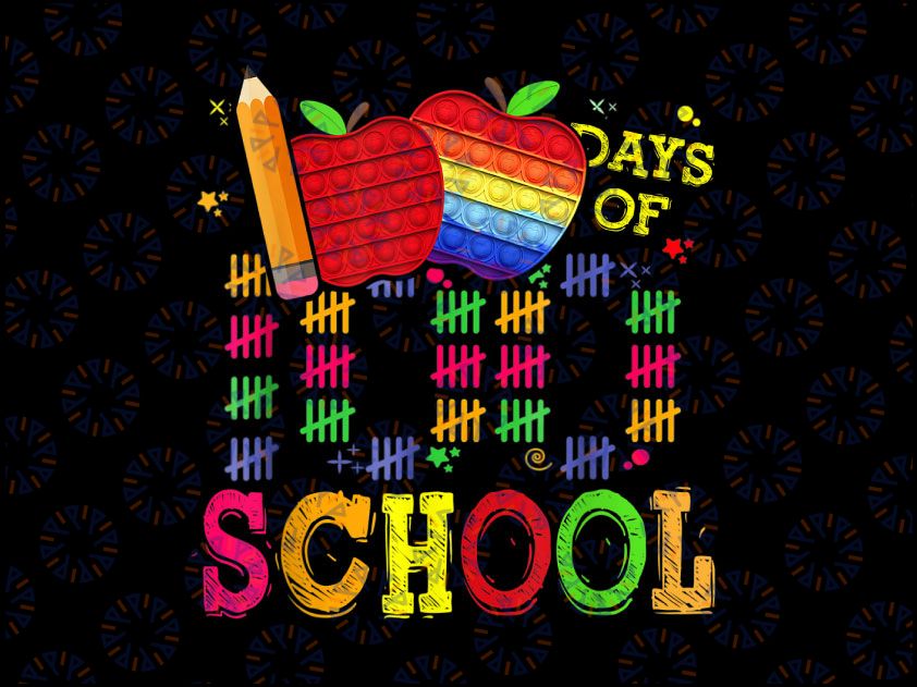 100th Day of School Teachers Kids Child Png, Happy 100 Days Png, Poppin' 100 Days of School Png Sublimation files