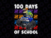 Happy 100 Days Of School Dinosaur T Rex PNG, Monster Truck Boy Png, 100th Day Of School Png, Teacher Png Sublimation