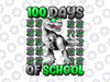 100 Days Of School T-rex PNG, Kindergarten Png, Boys School Png, School Party Png, 100th Day of School Png