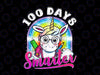 100 Days Smarter PNG, Unicorn 100 Days Of School Png, 100th Day Png, Unicorn Png, 100th Day Of School Celebration