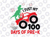 I Just Hit 100 Days of School Svg, Funny Truck Dino Svg, Boy 100 Days Shirt Svg, 100th Day,  Baseball Svg File for Cricut, Png, Dxf