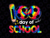 100 Days Of School PNG, Tie Dye Soccer 100th Day Teachers Kids Png, Sublimation Design, School shirt print, 100 Days shirt Design