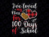 I've loved My Class For 100 Days Of School PNG, 100th day Teacher Png, Love my class Png, Hearts Png, Leopart Buffalo Plaid heart Png