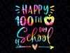 Tie Dye Happy 100th Day Of School Png, Teacher Student 100 Days Png, Teacher Png, Kindergarten Png, Schooling Png, Gift For Student