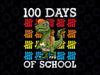 T Rex Dinosaur 100 Days Of School Png, Kids Boys  T-Rex PNG, 100 Days Of School PNG Sublimation, Kindergarten Boy