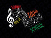 100th Day Of School Music Teacher Svg Png, 100 Days Musician Svg, 100th Day Of School svg, Teacher Music , Kids Silhouette Png Eps Dxf