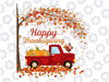 Happy Thanksgiving Sublimation PNG File, Pumpkin png, Turkey png, Thanksgiving clipart, Fall Vintage Truck sublimation, Fall png, Instant Download