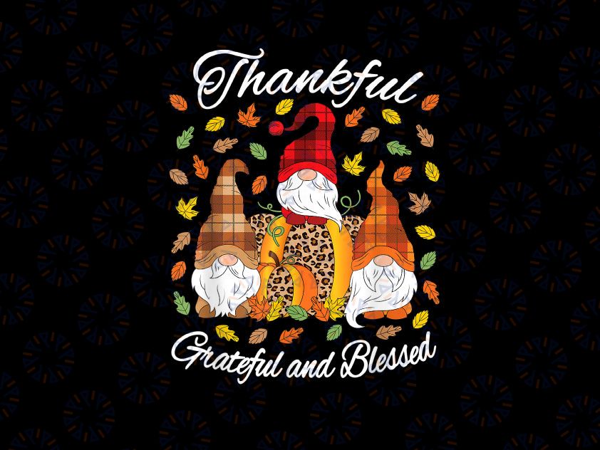 Fall Gnome Plaid Leopard Pumpkin Thanksgiving PNG, Fall gnomes PNG, Autumn, Thanksgiving, Leopard gnome Png Sublimation Design