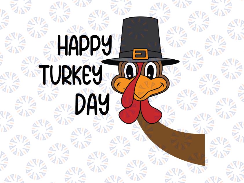 Happy Turkey Day svg, Turkey svg, Thanksgiving svg, Thanksgiving Day svg, Svg Png Dxf, Print, Cut File, Digital Download