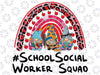 School Social Worker CUTE Valentine Matching Png, Valentine Gnome Cute Png, Instant Download