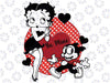 Betty Boop Valentine's Day Be Mine Betty Hearts Svg, Betty Boop Tumbler Wrap Design Cartoon Digital Download