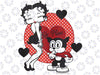 Betty Boop Valentine's Day Be Mine Betty Hearts Png, Betty Boop Tumbler Wrap Design Cartoon Digital Download Png