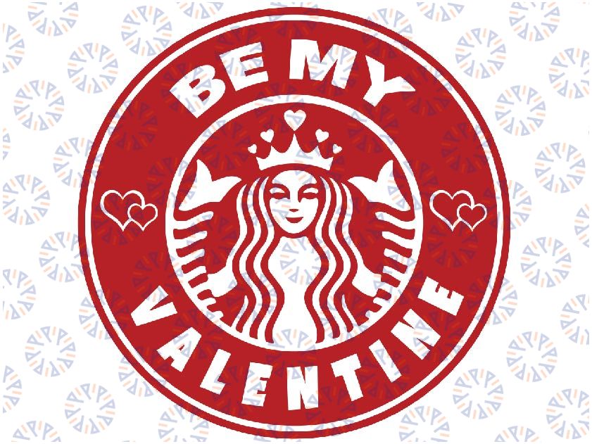 Be My Valentine Svg, Venti Cup Decal Svg, Coffee Ring Svg, Cold Cup Svg, Valentines Day Svg, Digital Download